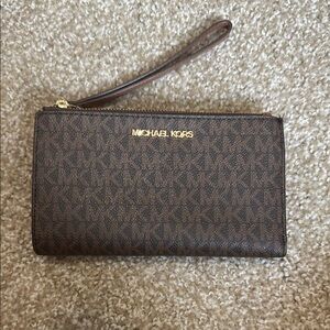 Michael Kors Brown Wristlet